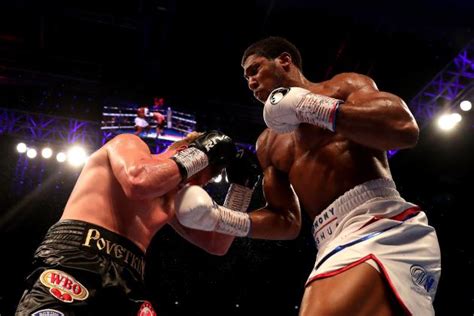 Report: Anthony Joshua defeats Alexander Povetkin at .